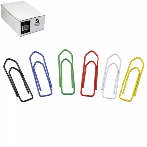 Paperclip 32mm Assorted Colours - Office Pack 10 x 75 